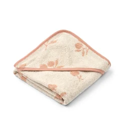 Liewood Alba Babyhandtuch mit Kapuze Peach / Sea shell New