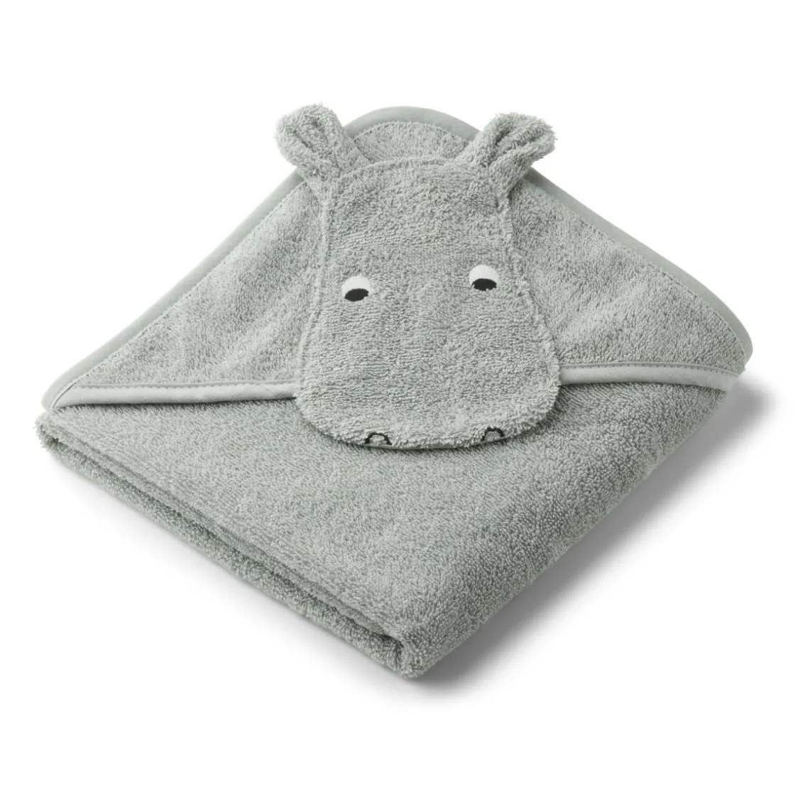 Liewood Albert Babyhandtuch mit Kapuze Hippo dove blue Online