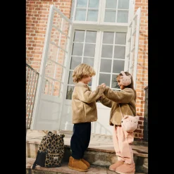 Liewood ANDREAS Fleece-Bär-Rucksack Mega leo / Oat mix Clearance