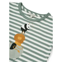 Liewood APIA T-Shirt mit Motiv Circus / Stripe peppermint / Creme de la creme Sale