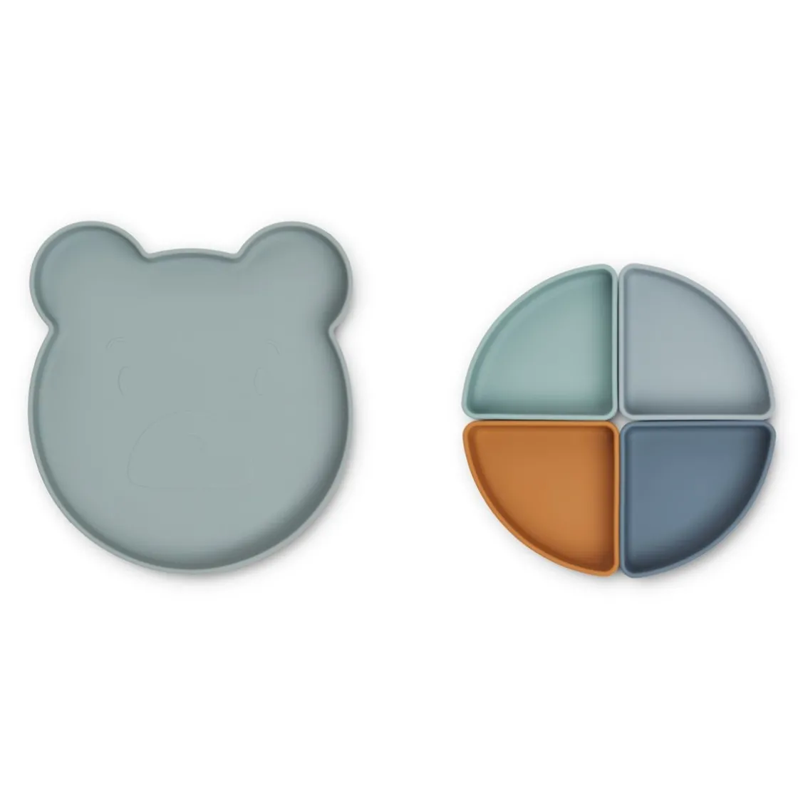 Liewood Arne unterteilter Teller Mr bear blue fog multi mix Sale