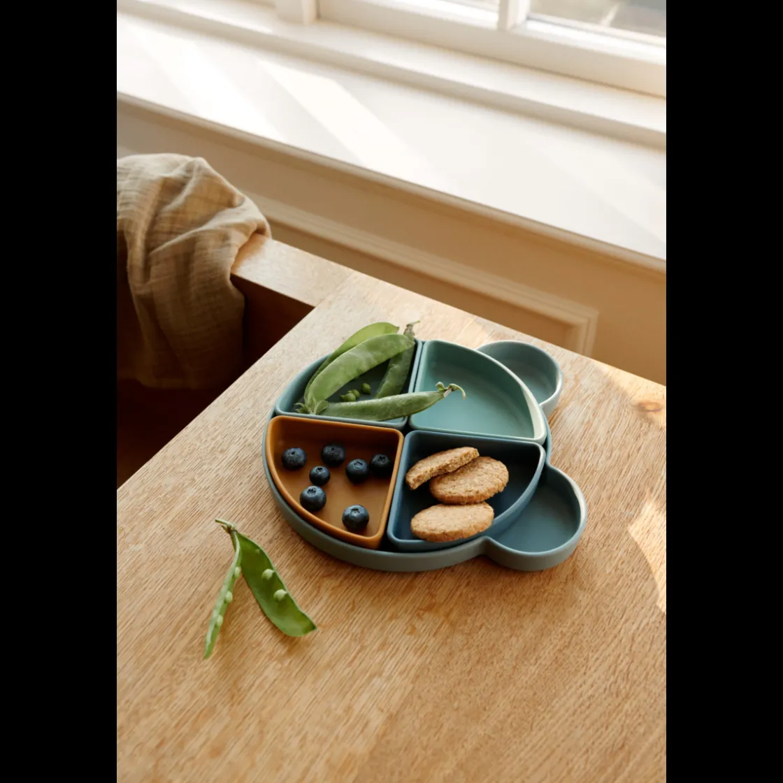 Liewood Arne unterteilter Teller Mr bear blue fog multi mix Sale