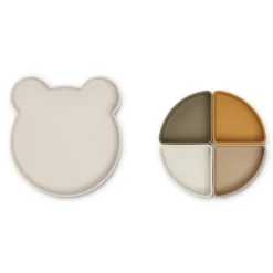 Liewood Arne unterteilter Teller Mr bear sandy multi mix Sale