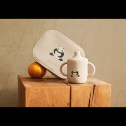 Liewood ARTHUR Lunchbox Panda / Sandy / dark grey Discount