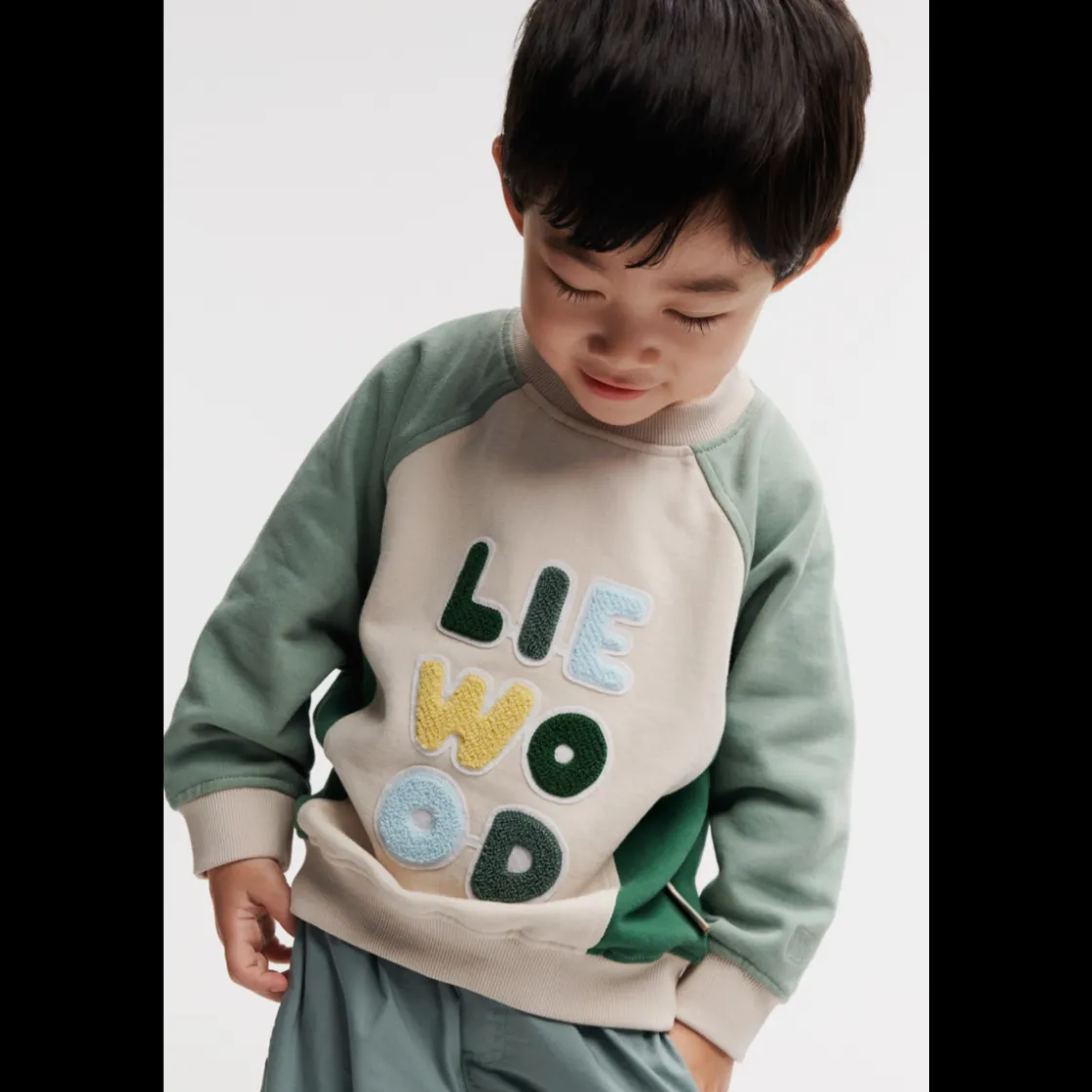 Liewood AUDE Placement Sweatshirt Liewood Peppermint / Sandy