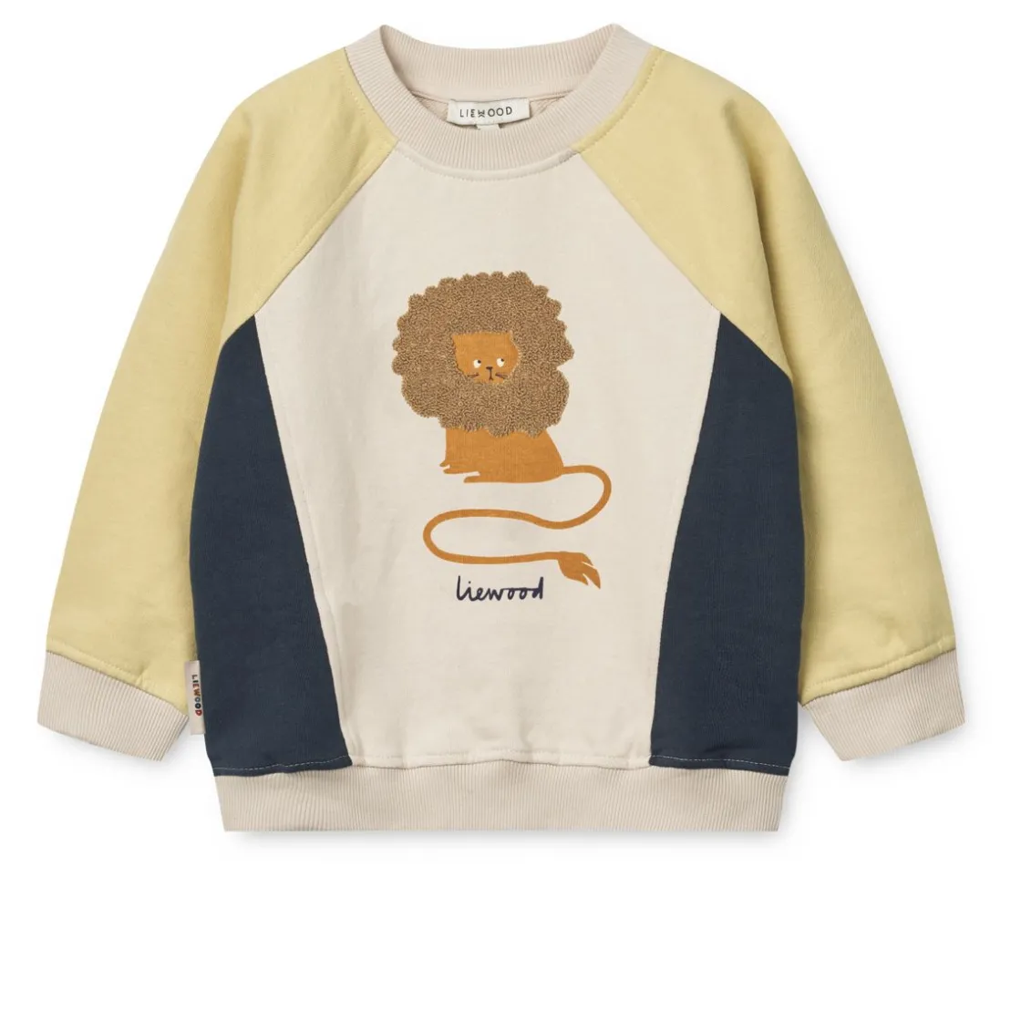 Liewood AUDE Placement Sweatshirt Circus lion / Sandy Hot