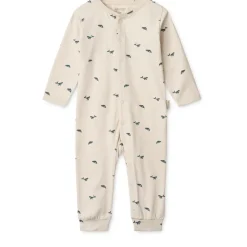 Liewood BIRK Bedruckter Pyjama-Einteiler Mini whale / Sandy