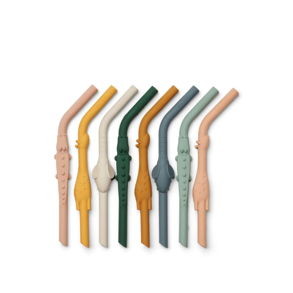 Liewood Carlson Trinkhalme mit Tiermotiv, 8Er-Pack Yellow mellow multi mix Sale