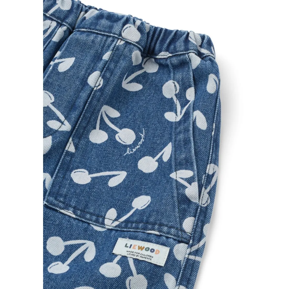 Liewood CESAR Bedruckte Jeanshose Cherry blossom / Medium blue denim