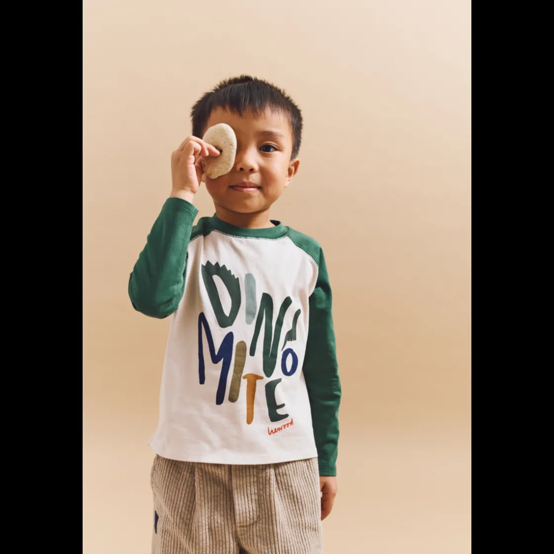 Liewood ELLINGTON Langarm-T-Shirt Dinomite / Garden green / Sandy Discount