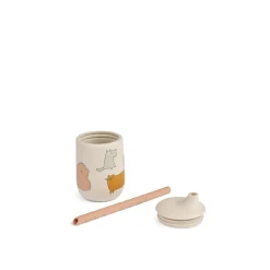 Liewood ELLIS Bedruckter Trinkbecher Cats and Dogs / Sandy Discount