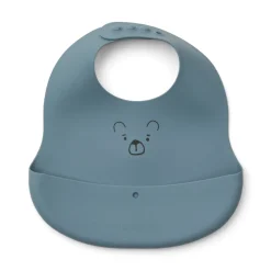 Liewood EMBER Bedruckte Lätzchen, 2er-Pack Mr Beardove blue / whale blue Outlet