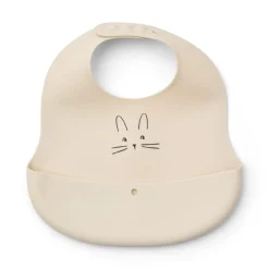 Liewood EMBER Bedruckte Lätzchen, 2er-Pack Rabbit Sandy / Oat