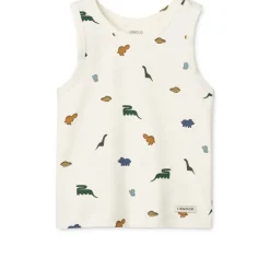 Liewood FARIS Tank Top 2er-Pack Mini dinosaurs creme / stripe mix Sale