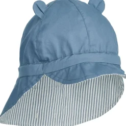 Liewood Gorm Sonnenhut aus Leinen Y/D stripe: Blue wave/creme de la creme Discount