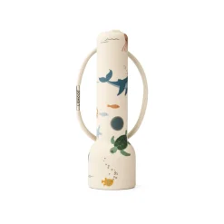 Liewood Gry Silikontaschenlampe mit Print Sea creature / Sandy Best
