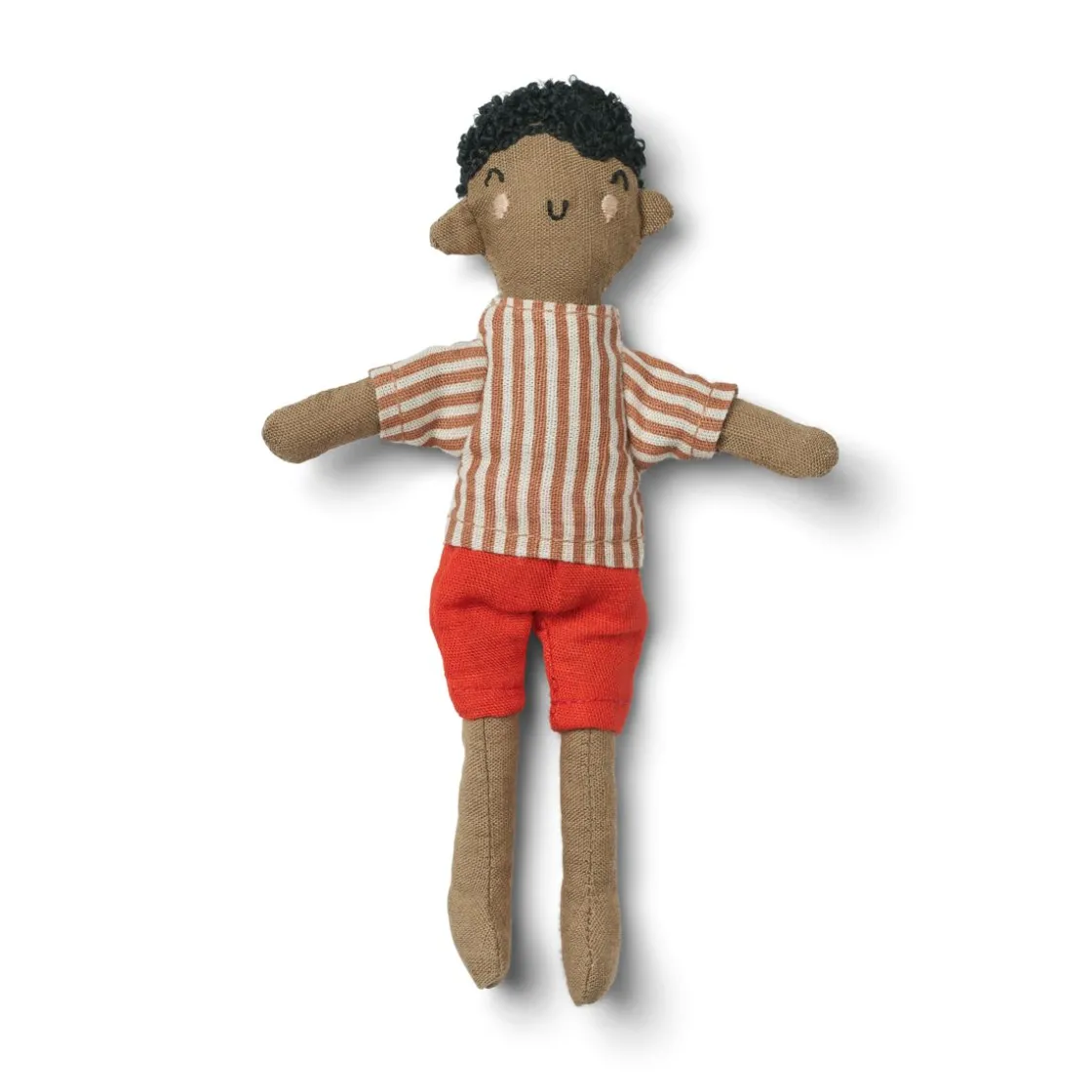 Liewood Jaffer Strick-Minipuppe Apple red / tuscany rose multi mix Discount