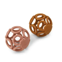 Liewood Jasmin Beißring Ball Dark rose/mustard mix Outlet