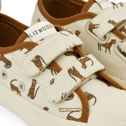 Liewood Kim Canvas-Sneakers, Niedrig Geschnitten Leopard / Sandy Sale