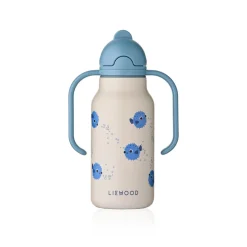 Liewood KIMMIE Bedruckte Flasche 250 ml Pufferfish / Sandy Hot