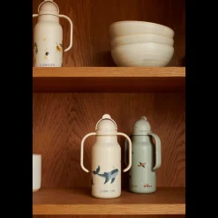 Liewood KIMMIE Bedruckte Flasche 250 ml Vehicles / Dove blue Discount