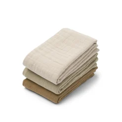 Liewood Lewis Baumwollmusselin Tuch 3er-Pack Sandy mix Clearance