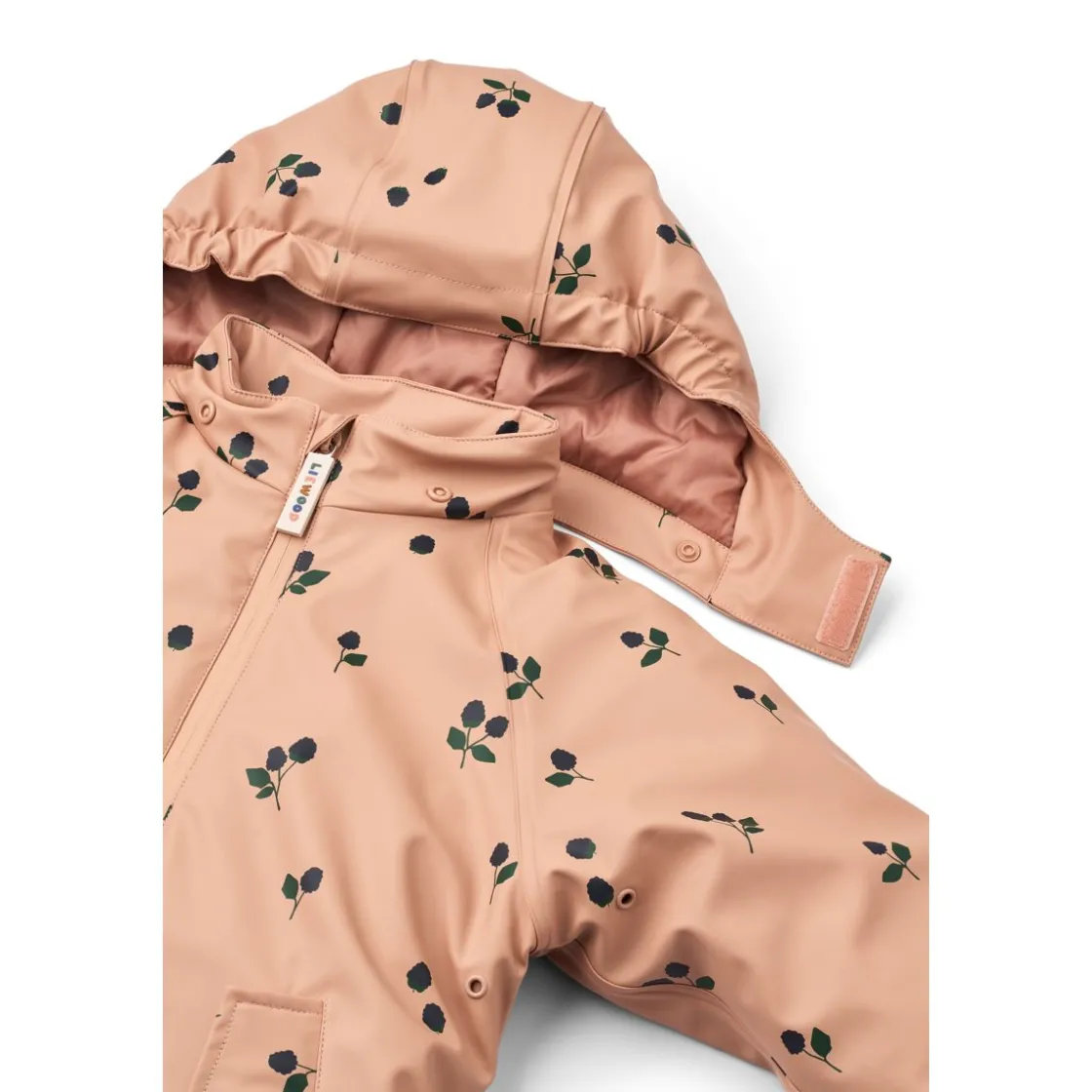 Liewood MADDY PU-Regenkombi Berry / Pale tuscany / Embroidery New