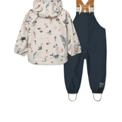 Liewood Manu Regenbekleidungsset Sea creature / Sandy New