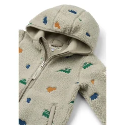 Liewood MARA Fleecejacke Dinosaur / Mist embroidery New