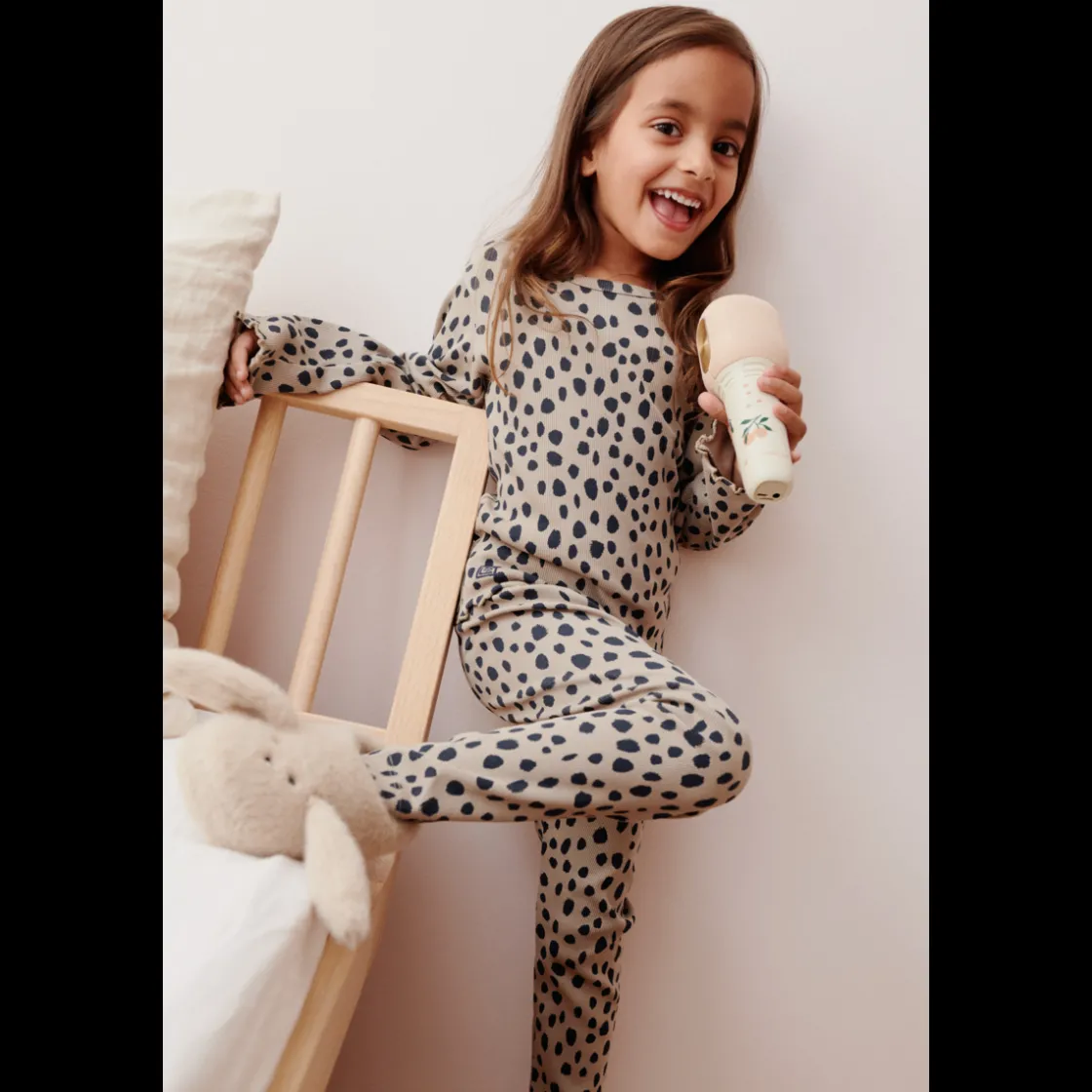 Liewood MARIEN Ripp-Leggings Leo spots / Mist Outlet