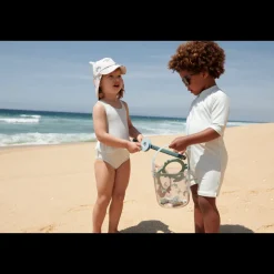 Liewood Max Schwimm-Jumpsuit Seersucker Y/D stripe Pure sky / Creme de la creme Sale