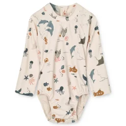 Liewood Maxime Baby-Badeanzug Sea creature / Sandy Outlet