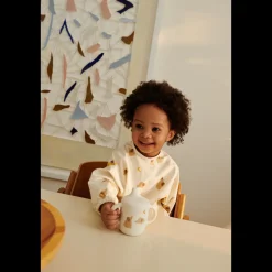 Liewood MERLE Bedrucktes Ärmellätzchen Elephant / Creme de la creme Best