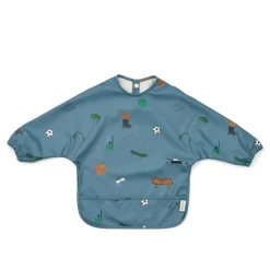 Liewood MERLE Bedrucktes Ärmellätzchen Fun / Beach blue New