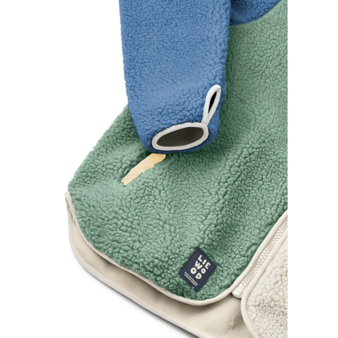 Liewood Nelson Fleecejacke Für Erwachsene Peppermint multi mix Outlet