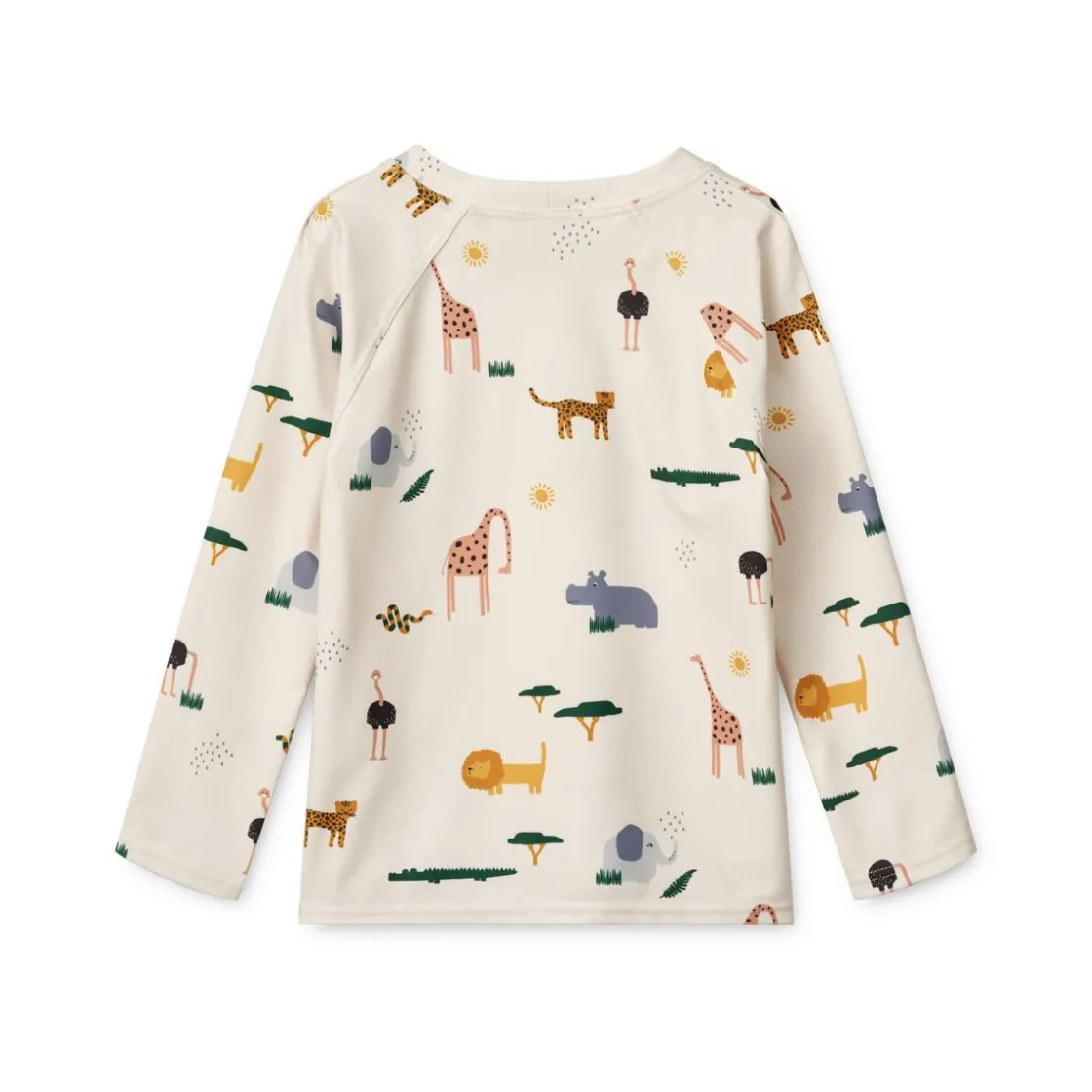 Liewood NOAH Bedrucktes Langarm-Schwimm-T-Shirt Safari sandy mix