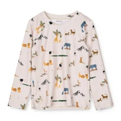 Liewood Noah Schwimm-T-Shirt All together / Sandy Hot