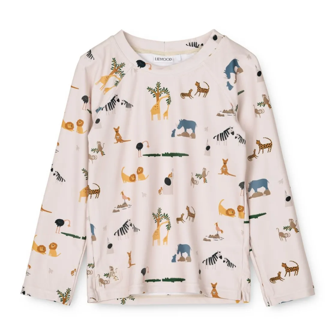 Liewood Noah Schwimm-T-Shirt All together / Sandy Hot