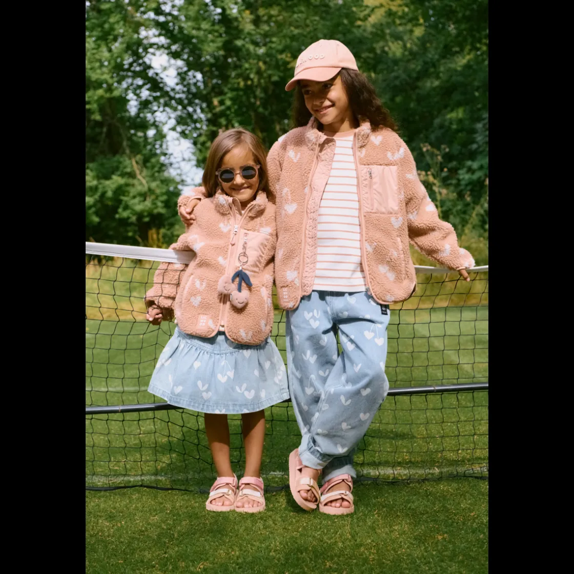 Liewood Nolan Fleecejacke Sweethearts / Pale tuscany Hot