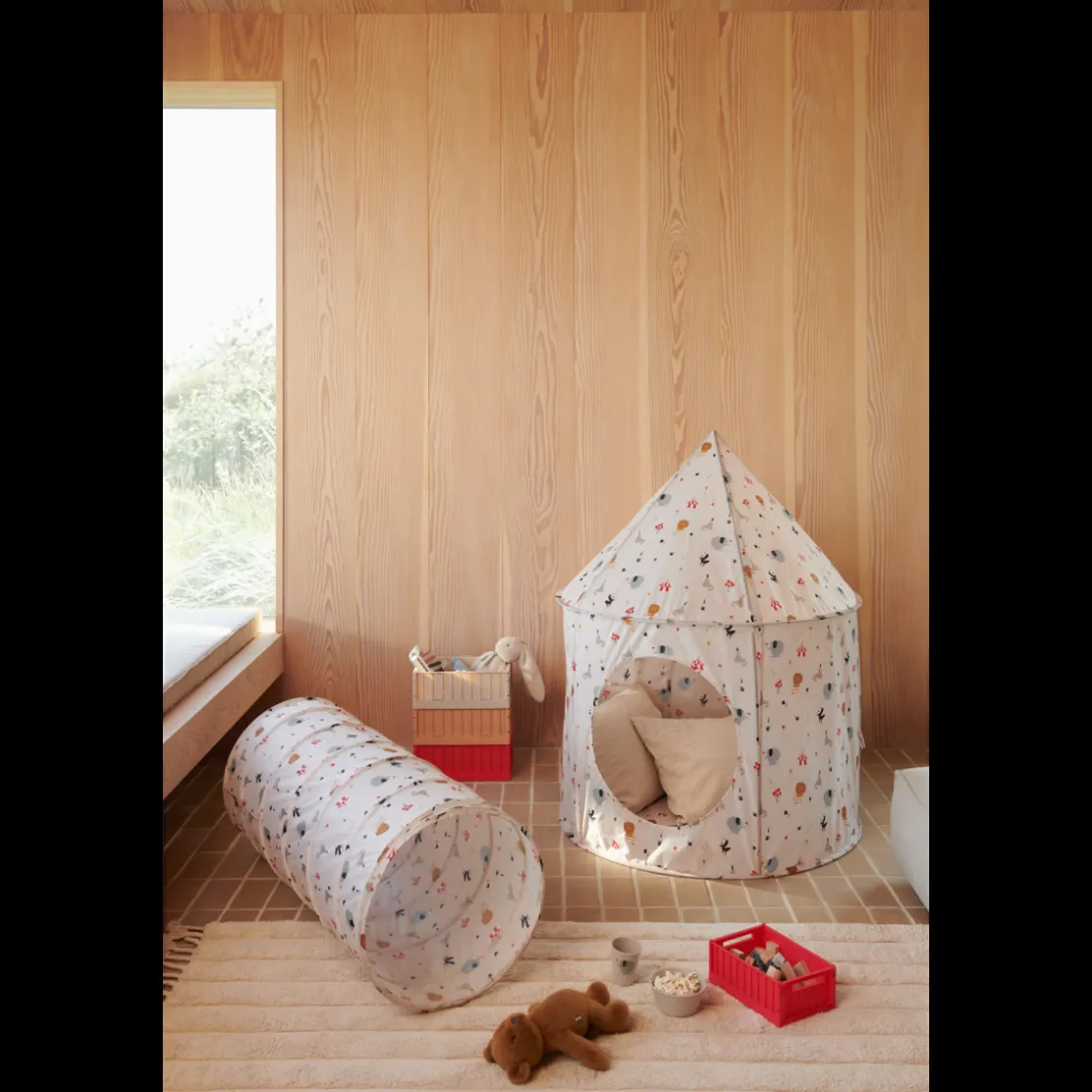 Liewood OAKS Pop-Up-Spielzelt Peach / Sea shell