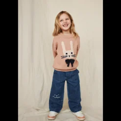 Liewood ORLANE Strickpullover mit Stickerei Rabbit / Pale tuscany Best