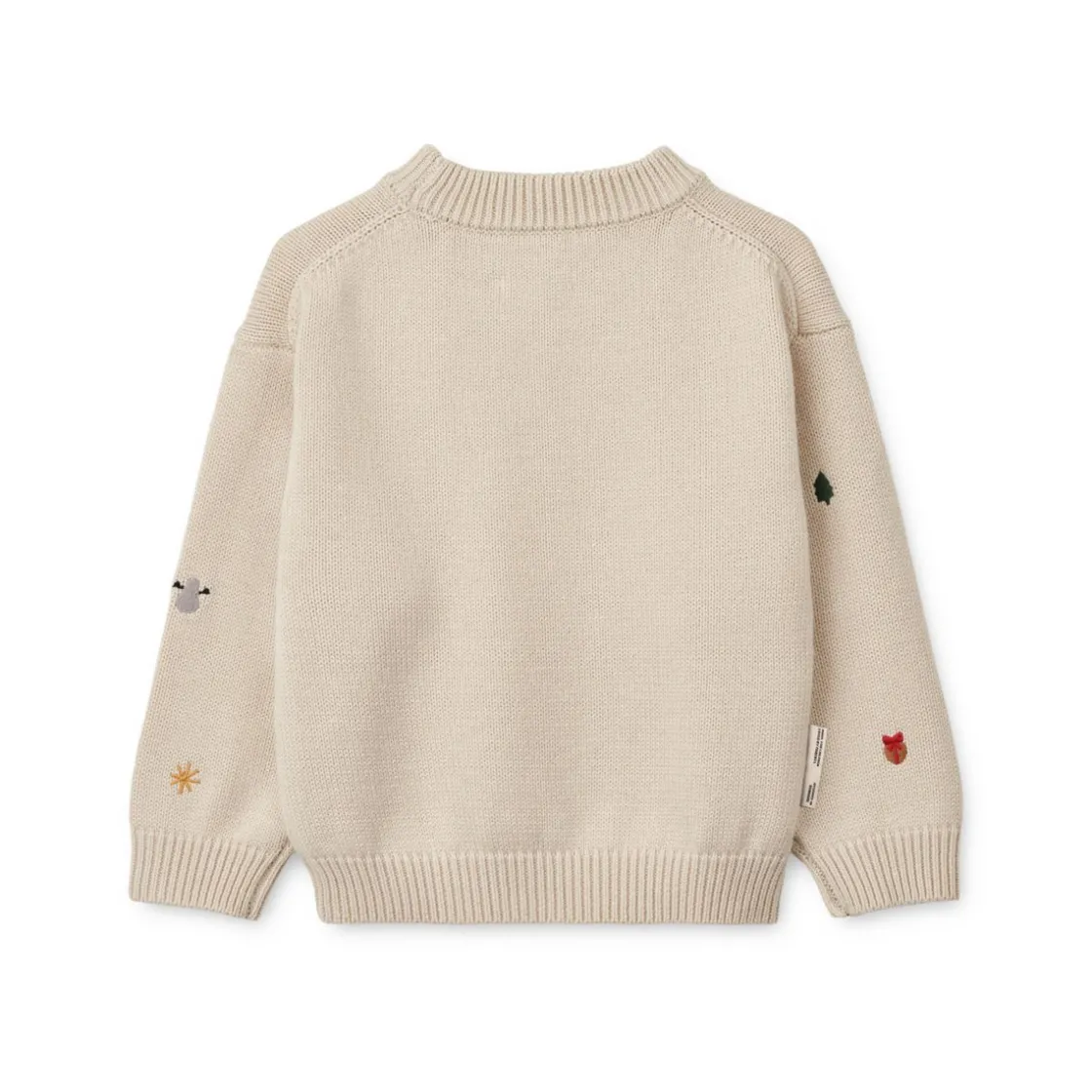 Liewood ORLANE Strickpullover mit Stickerei Holiday / Sandy Hot