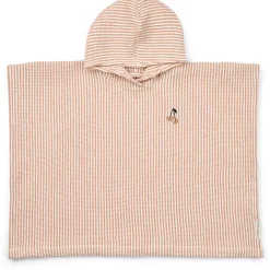 Liewood PACO Stickerei Poncho Y/D stripe Tuscany rose / Creme de la creme Outlet