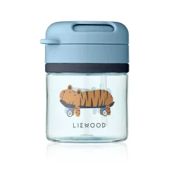 Liewood PAVIA Tritan-Becher mit Strohhalm Fun / Beach blue New