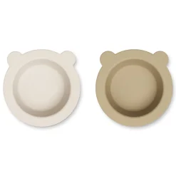 Liewood Peony Schale mit Saugnapf 2er-Pack Sandy / Oat Discount