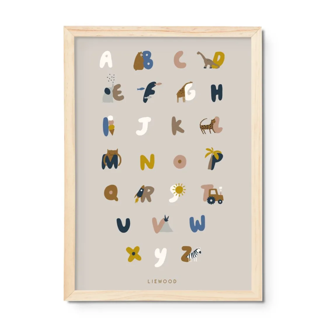 Liewood Poster Beverly Alphabet / Sandy Hot