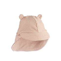 Liewood Senia Sonnenhut Seersucker Y/D stripe Pale tuscany / Creme de la creme