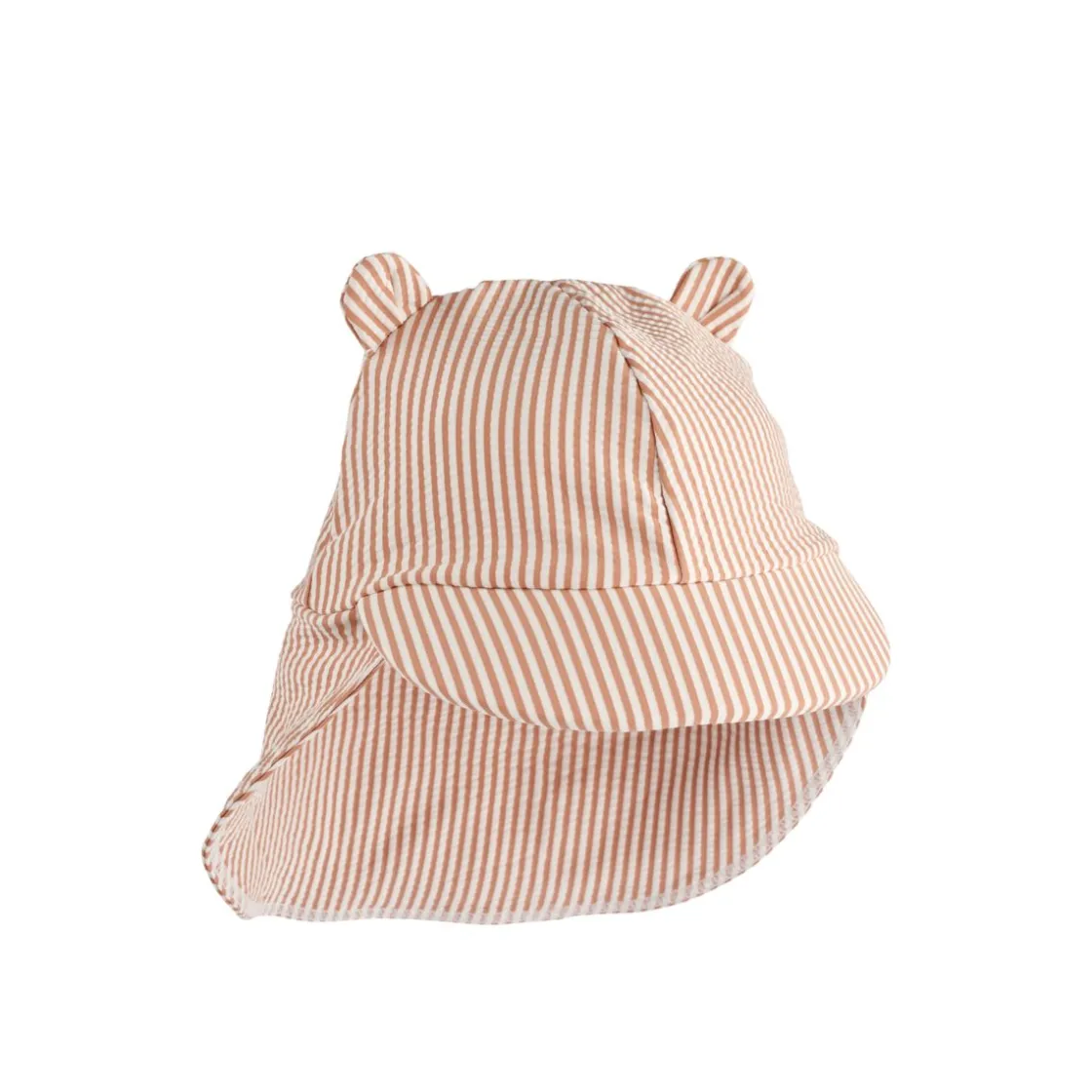 Liewood Senia Sonnenhut Seersucker Y/D stripe Pale tuscany / Creme de la creme