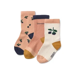 Liewood SILAS Socken 3er-Pack Berry / Pale Tuscany