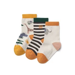 Liewood SILAS Socken 3er-Pack Safari / Sandy mix Discount